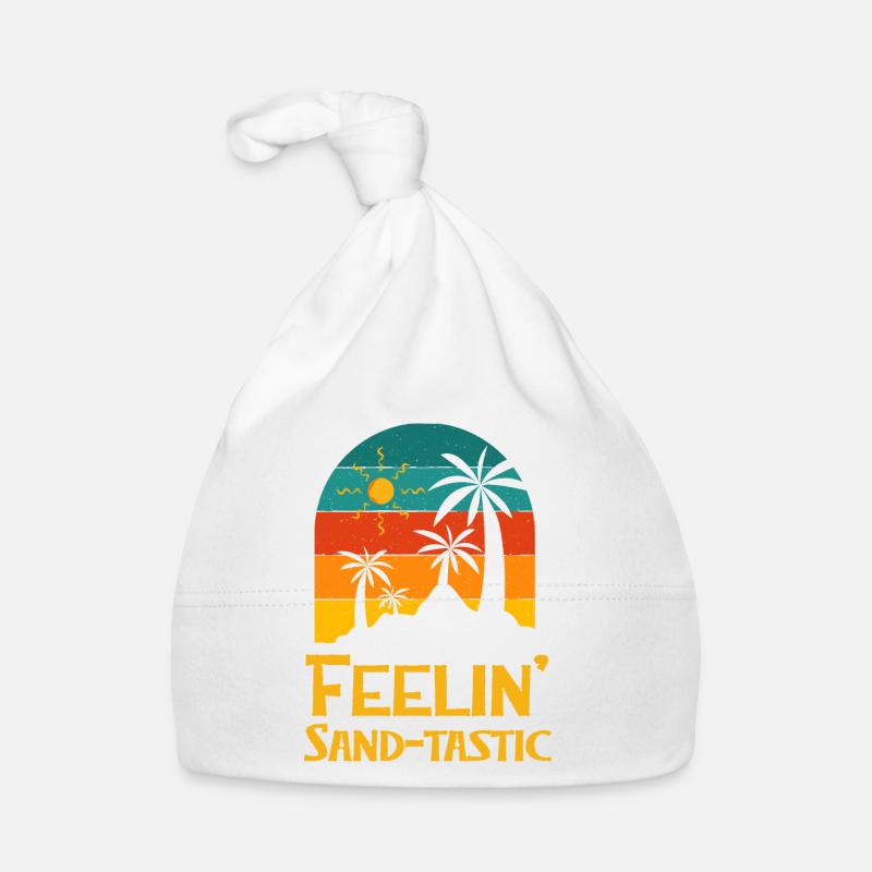 Feelin' Sandtastic Beach Summer Ocean Tropical Baby Bio-Mütze