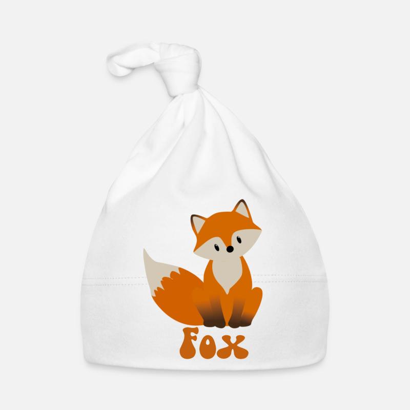Little fox with fox saying for fox fans Organic Baby Cap