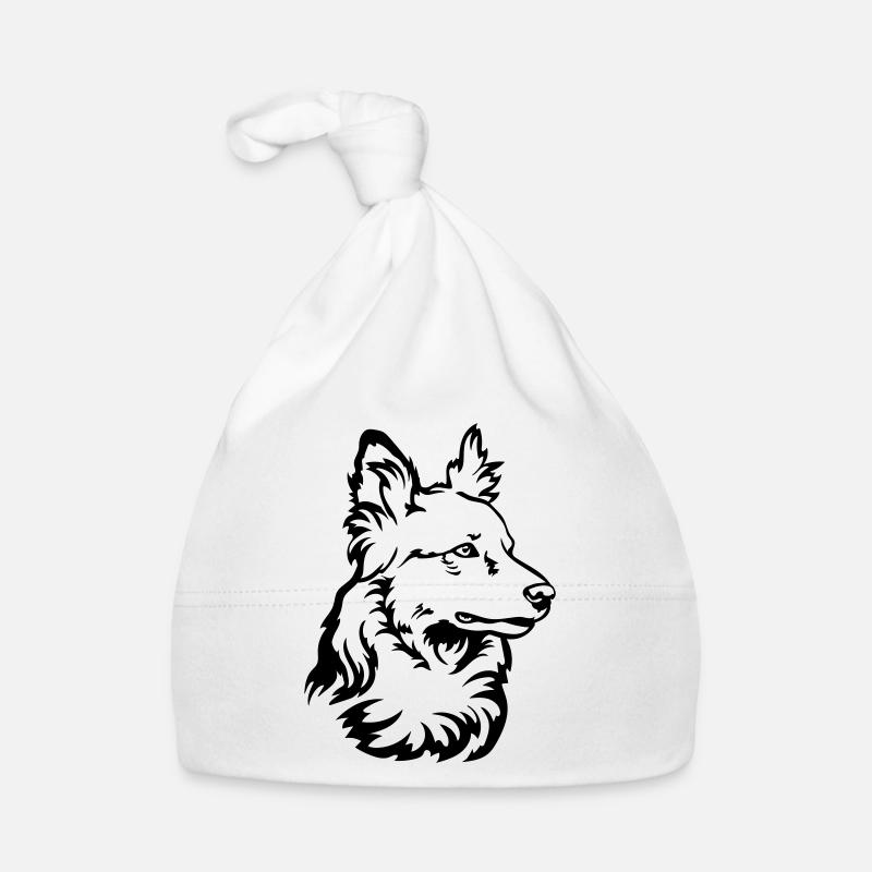 Harzer Fuchs Kopf - Baby Bio-Mütze - Weiß
