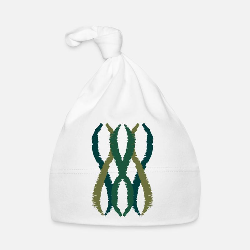 vague Art 03 - Bonnet bio Bébé - blanc