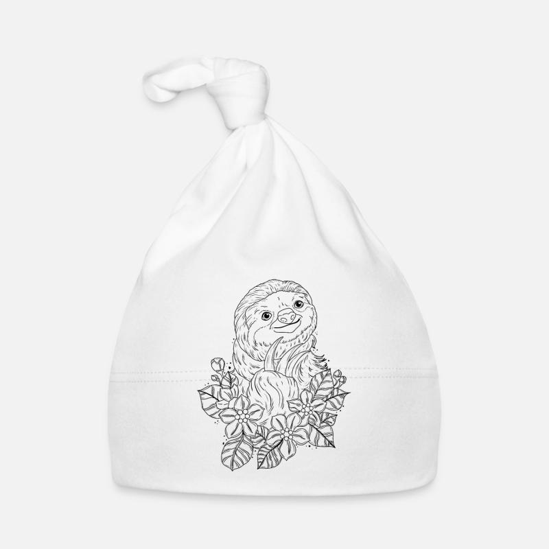 Faultier Baby Bio-Mütze