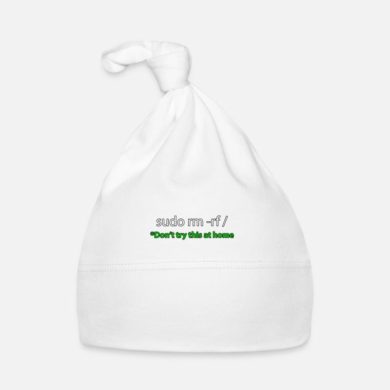 Sudo Command Joke Tee Organic Baby Cap