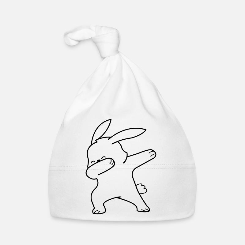 dabbing rabbit Baby Bio-Mütze
