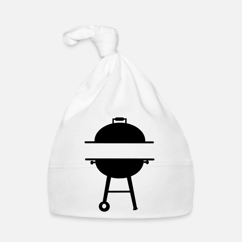 BBQ-Monogramm-Emblem Baby Bio-Mütze