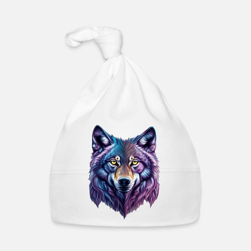 wolf splash Bonnet bio Bébé