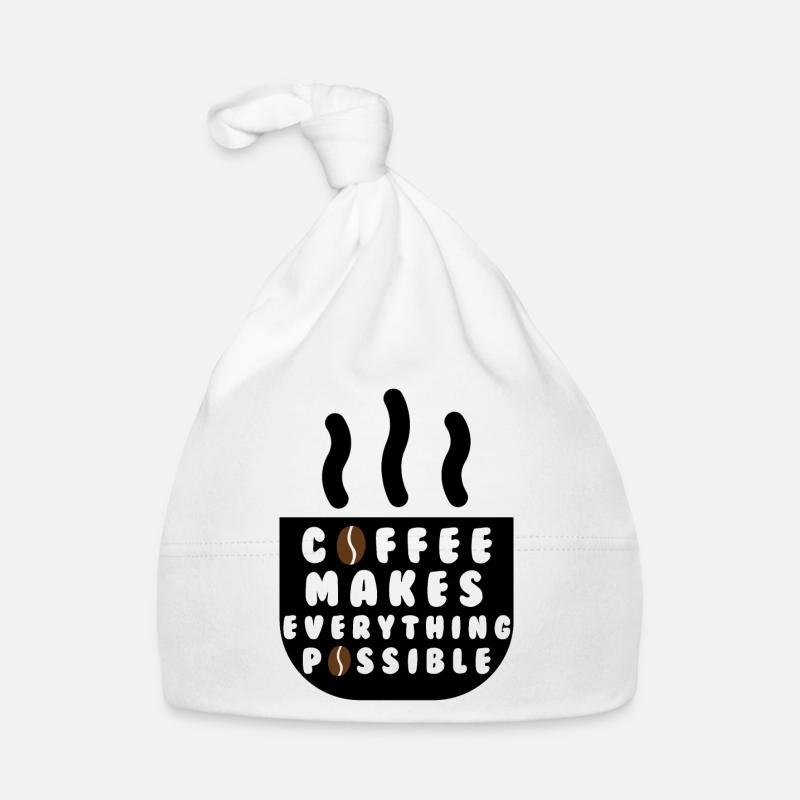 Le café rend tout possible Bonnet bio Bébé