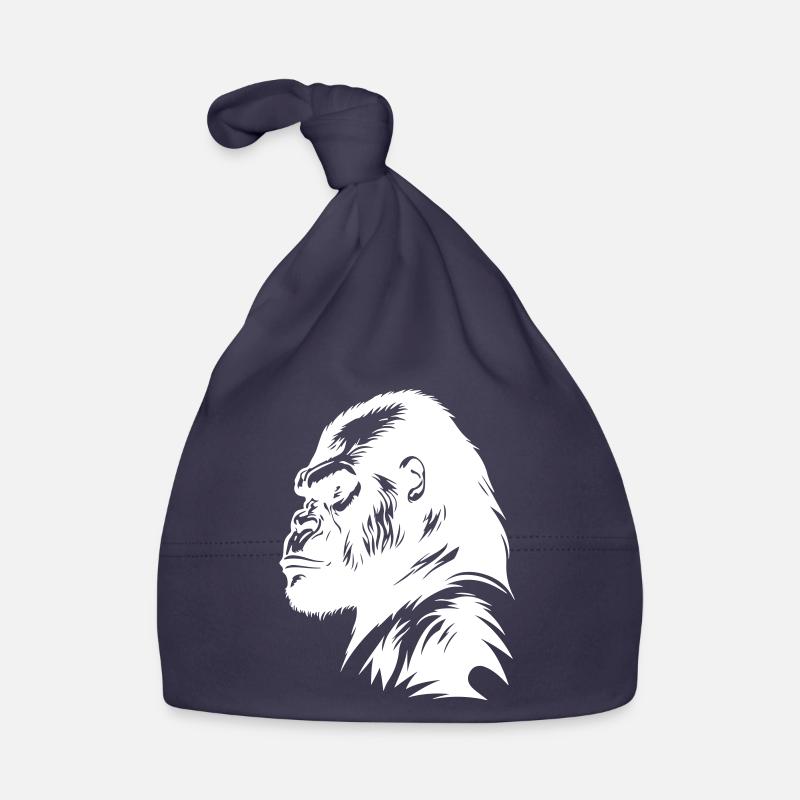 Silhouette de symbole de gorille Bonnet bio Bébé