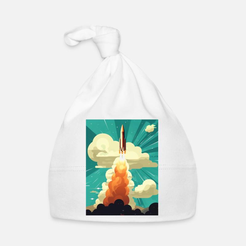 Lancement de fusée Raketenstart Bonnet bio Bébé