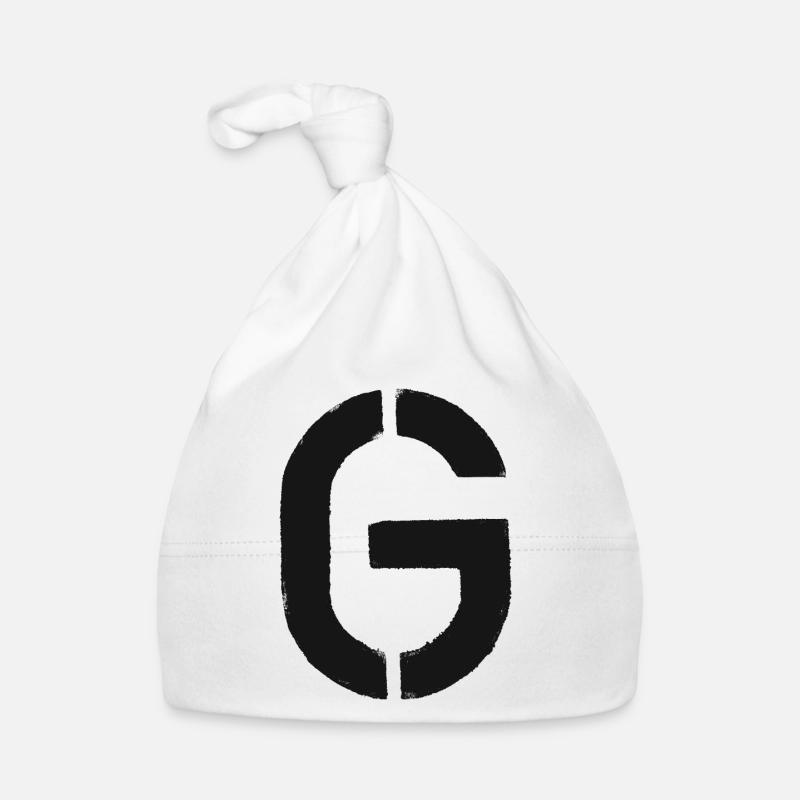 G - Schablone / Buchstabe Baby Bio-Mütze