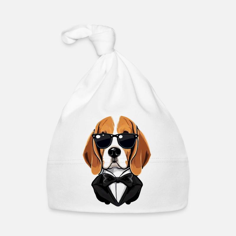 Chiot Beagle mignon Bonnet bio Bébé
