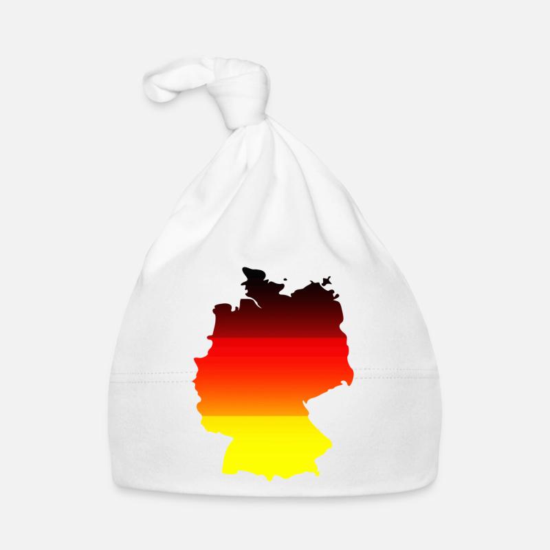 Abstract Color Gradient Map Germany Organic Baby Cap