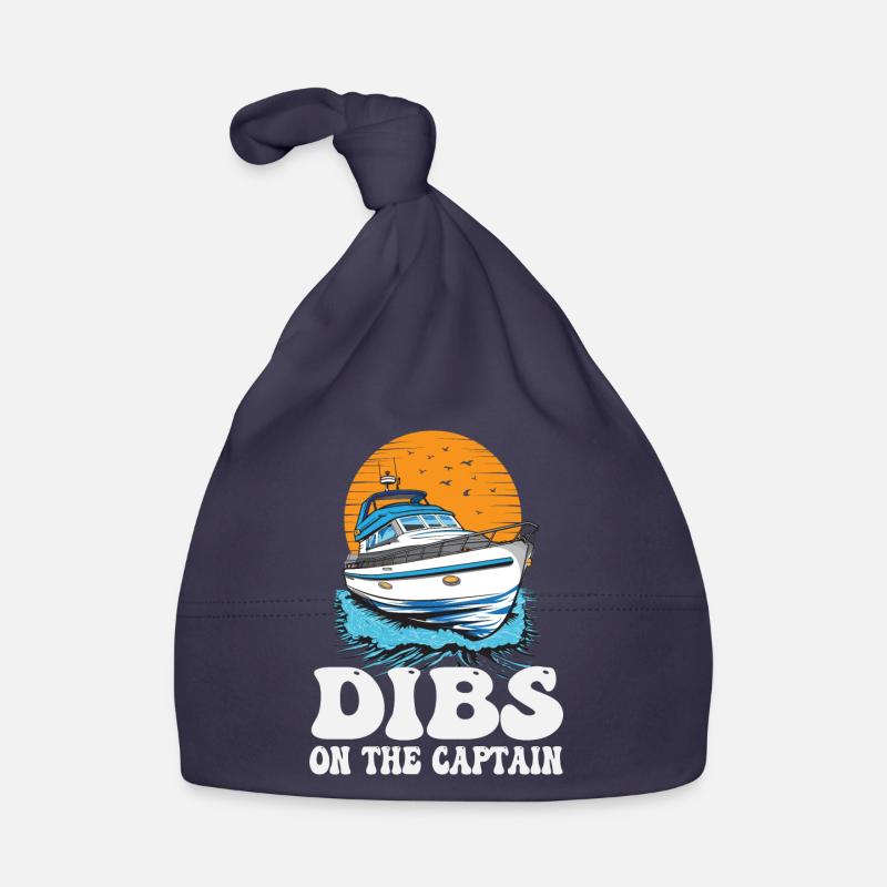 Dibs On The Captain Pontoon Queen Motorboating Baby Bio-Mütze