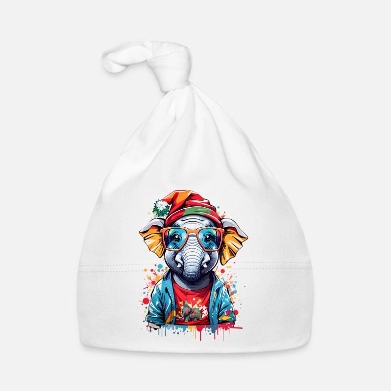 Éléphant cool Bonnet bio Bébé
