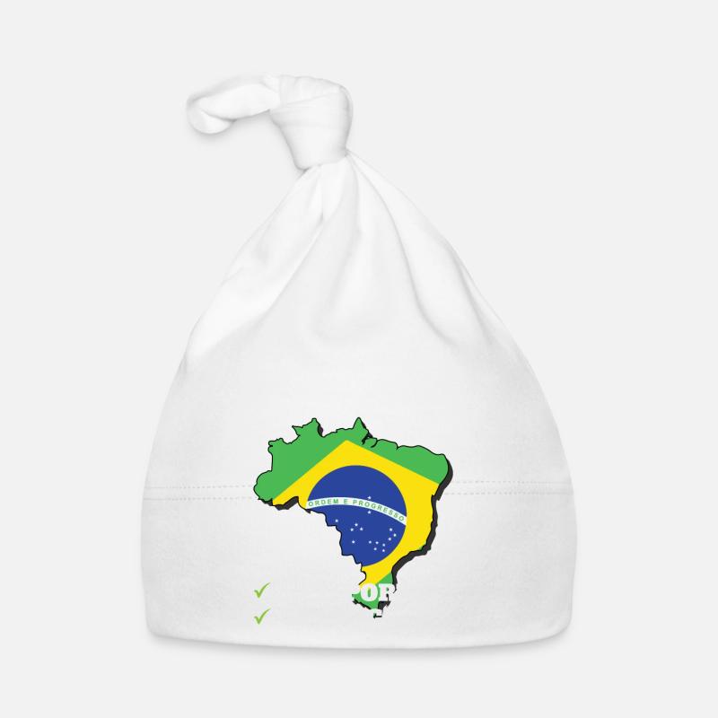 Brésil Pays à destination Voyage Drapeau brésilien Bonnet bio Bébé