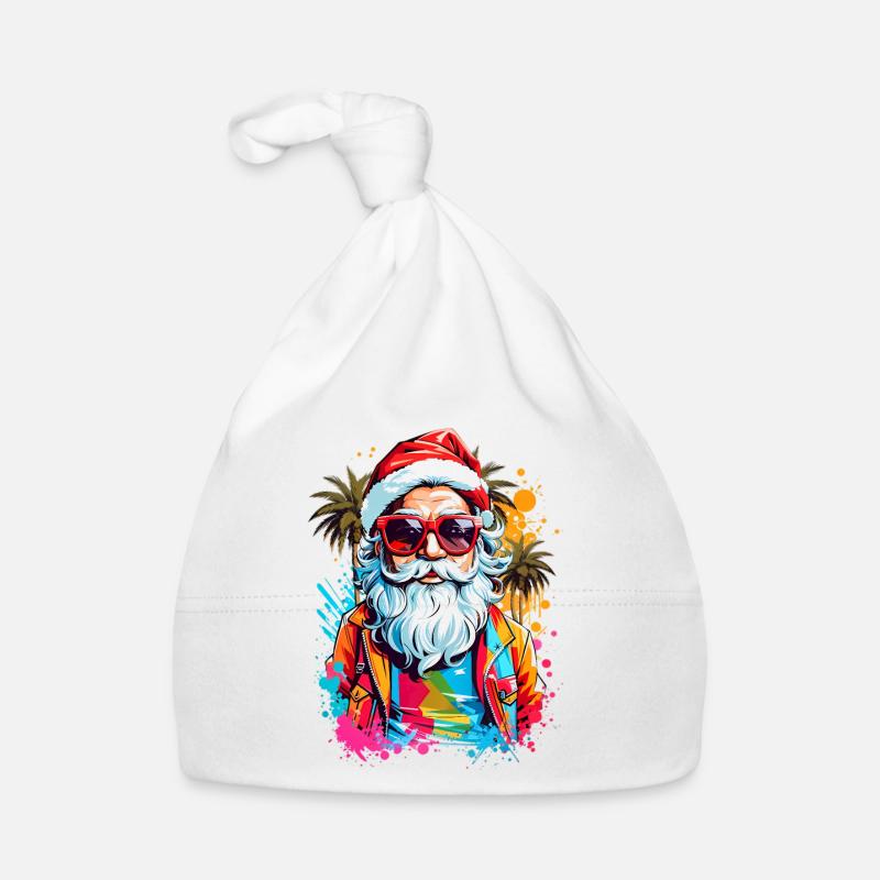 Coole Weihnachtsmann Baby Bio-Mütze