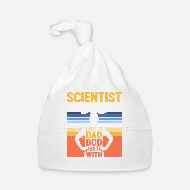 Scientist Bod Like A Dad Bod Funny Physics Organic Baby Cap