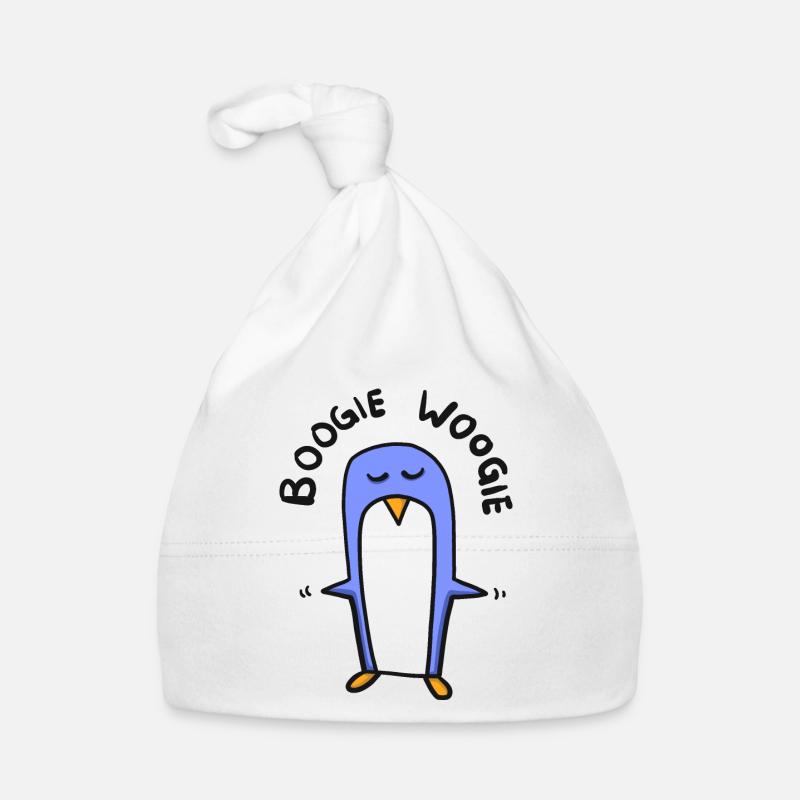 Pingouin danse boogie woogie Bonnet bio Bébé