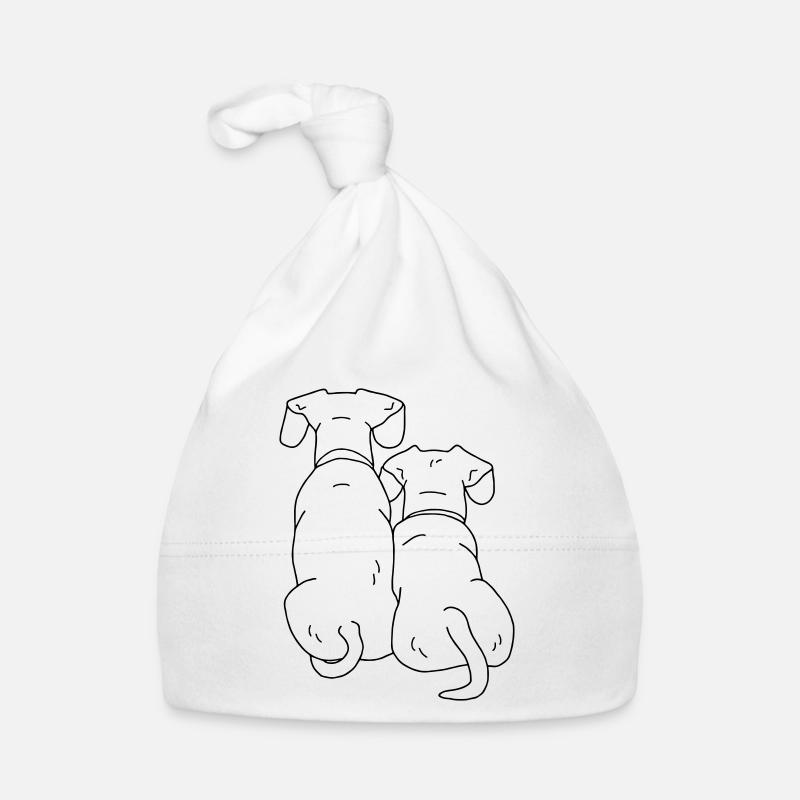 zwei Hunde Baby Bio-Mütze