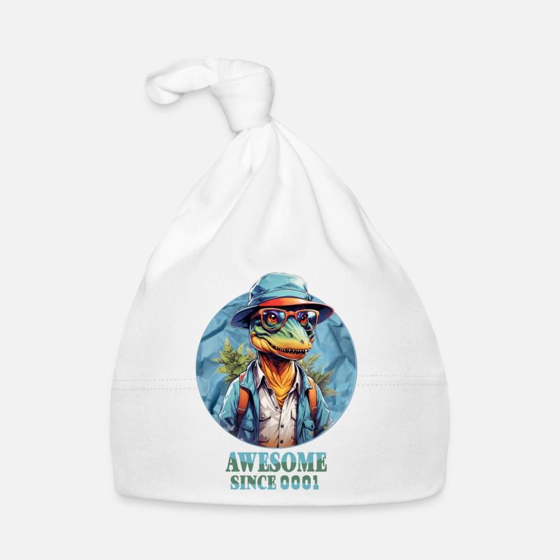 Dinosaurs, T-Rex Organic Baby Cap
