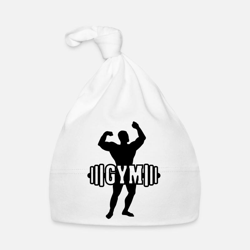 Bodybuilder image image logo gym Bonnet bio Bébé