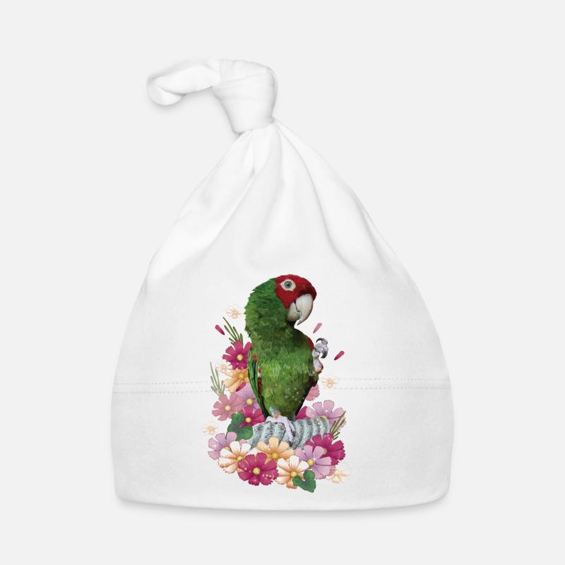 Rotkopf-Papagei Baby Bio-Mütze