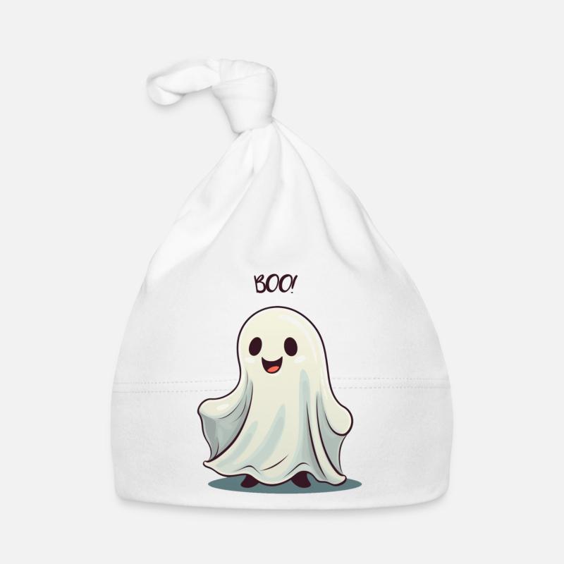 Halloween Ghost Ghost Autumn Design Organic Baby Cap