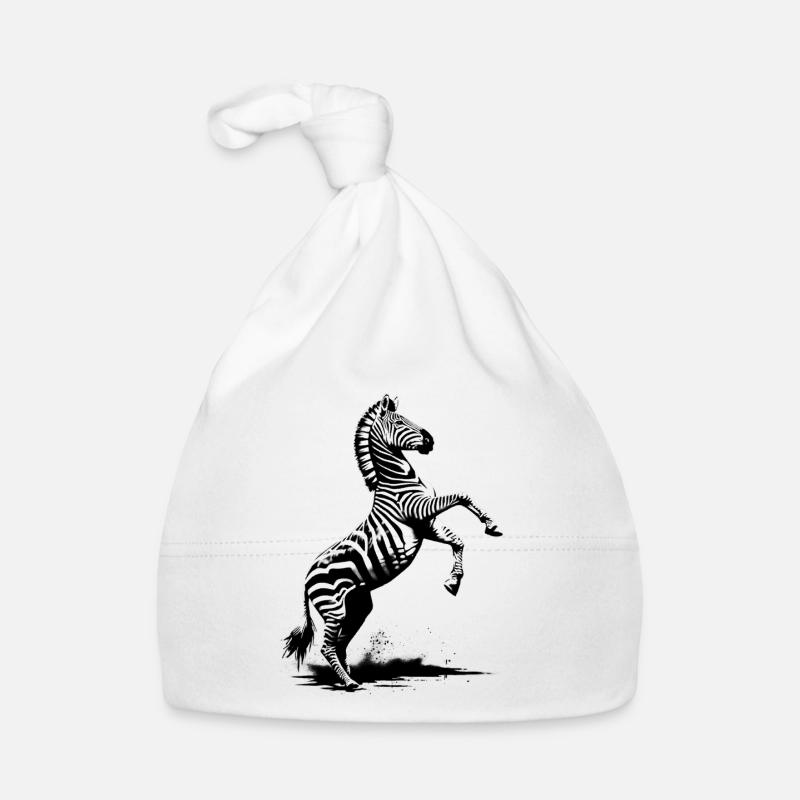 Zebra steigt Baby Bio-Mütze