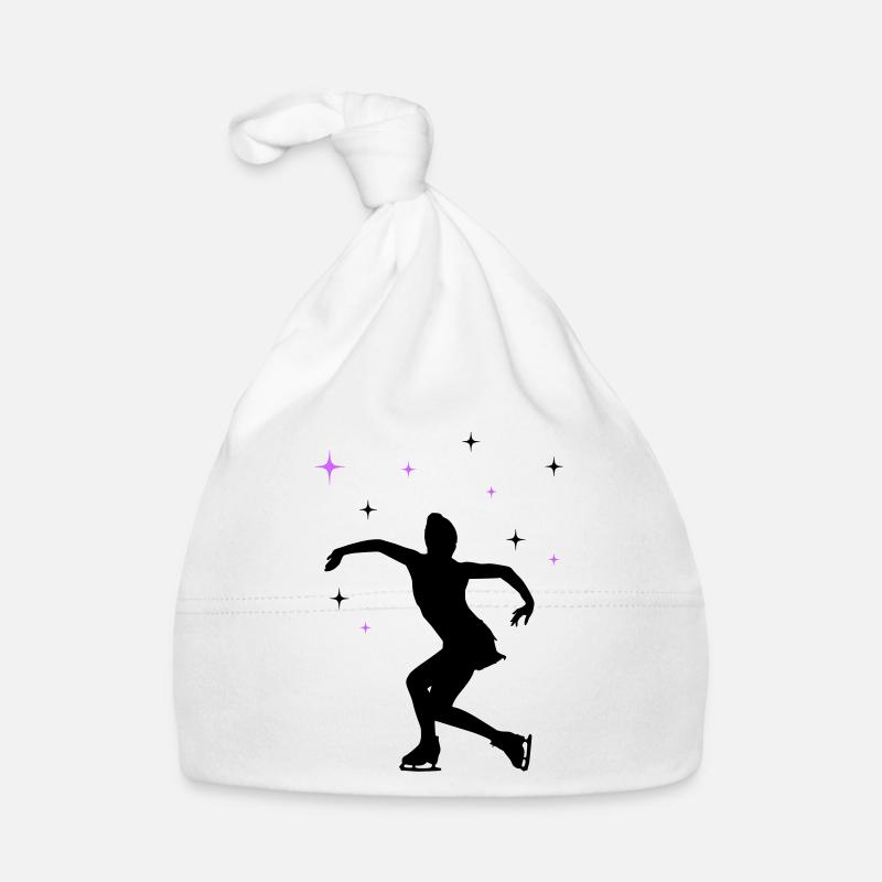 eisläuferin eislaufen skating Baby Bio-Mütze
