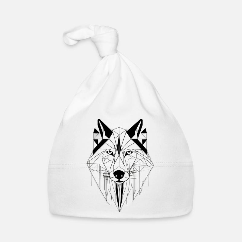 Moderner Wolf Baby Bio-Mütze