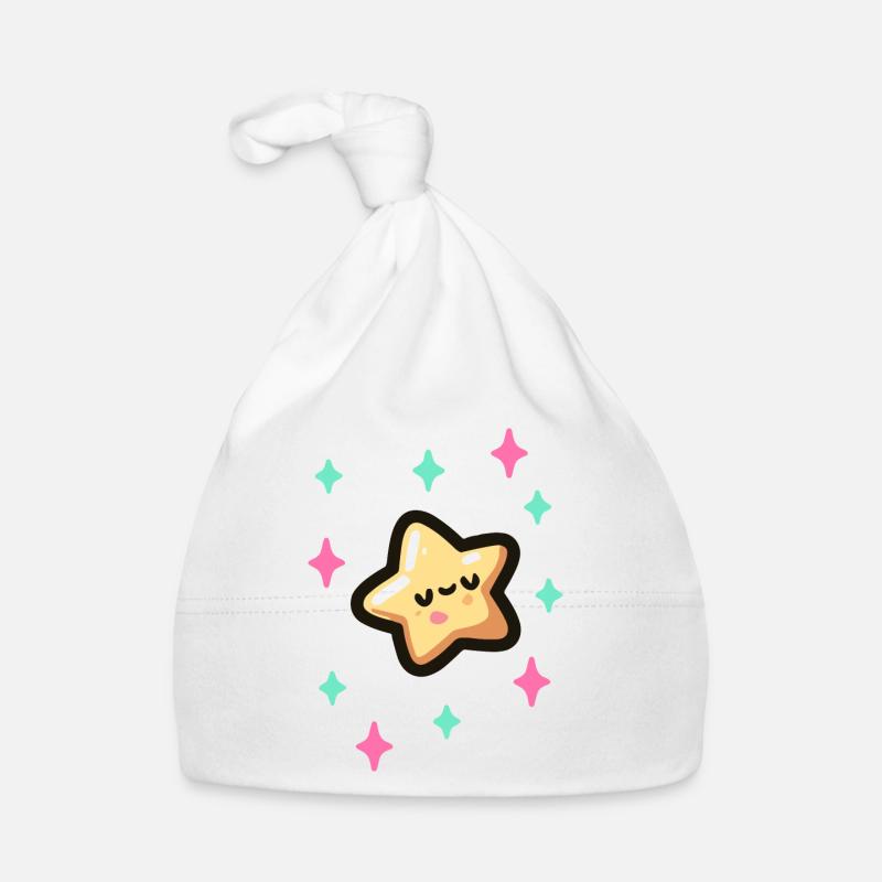 Etoile douce endormie Bonnet bio Bébé