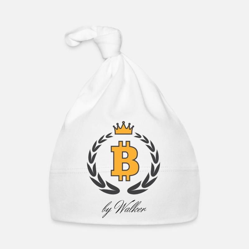 Bitcoin - Baby Bio-Mütze - Weiß