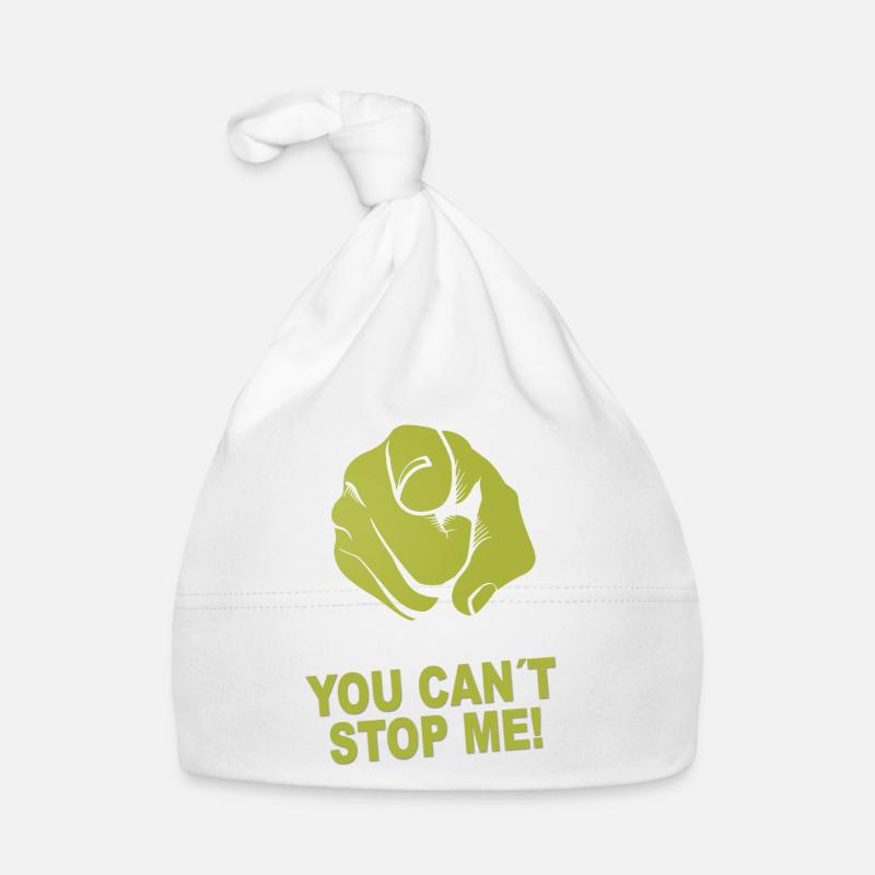 Tu ne peux pas m’arrêter Bonnet bio Bébé