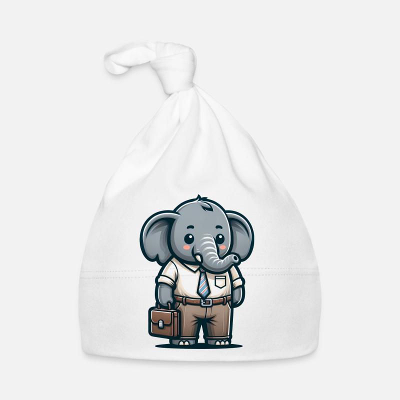 Professeur d’éléphant mignon Bonnet bio Bébé