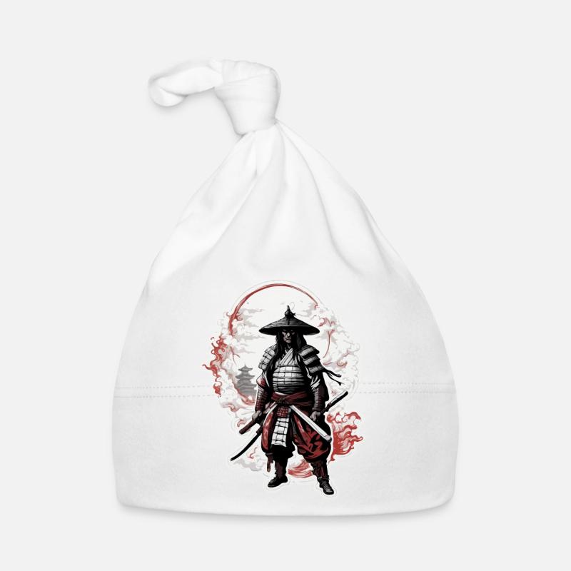Samurai / Japanisch / Harakiri / Katana / Mann Baby Bio-Mütze