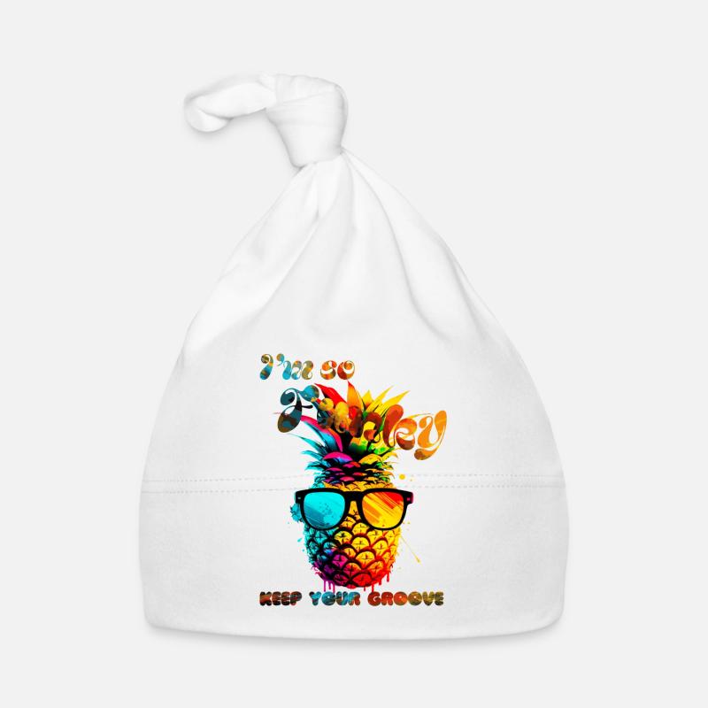 I'm so Funky. Keep your groove. Pineapple Organic Baby Cap