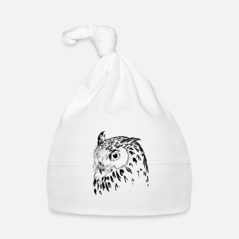 Eagle owl Organic Baby Cap