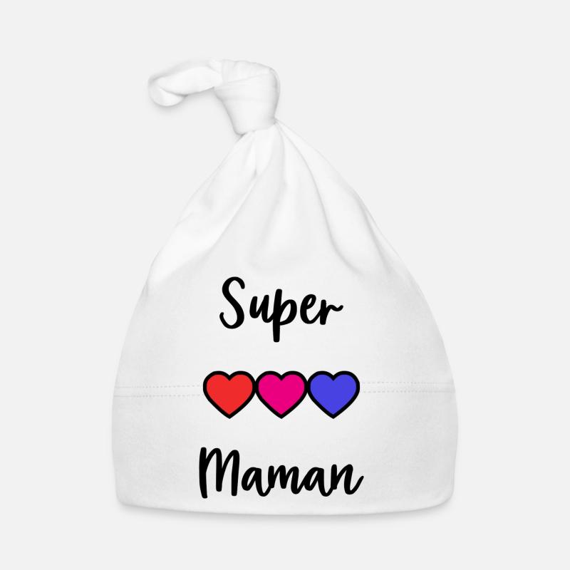 MAMAN - Bonnet bio Bébé - blanc
