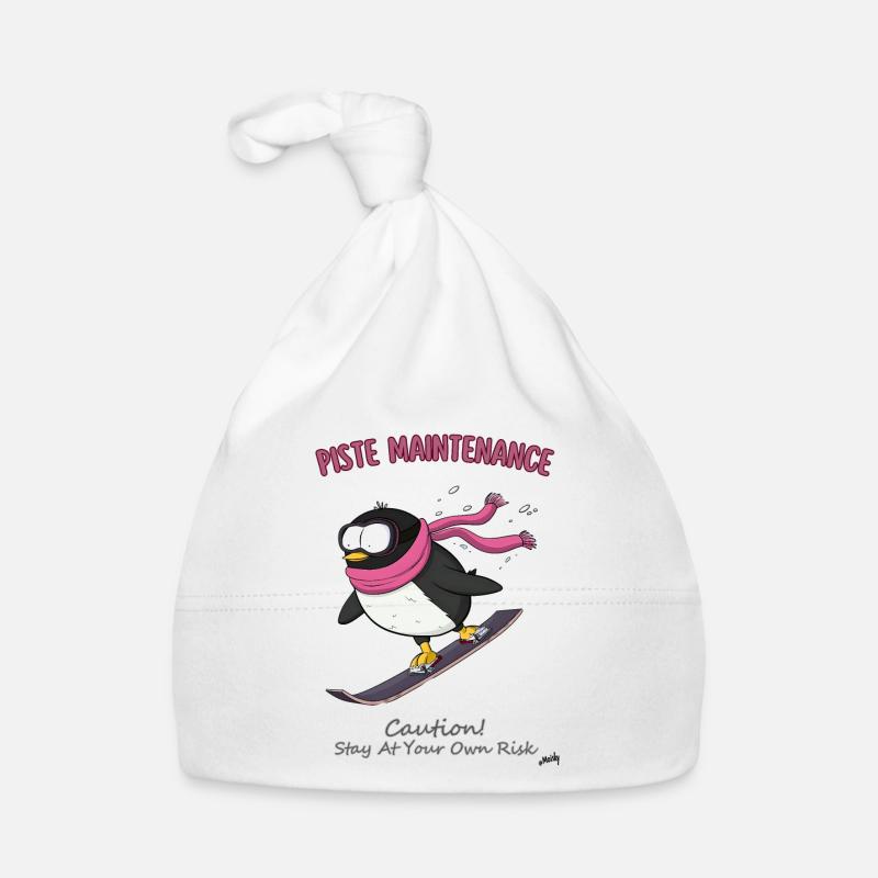 Piste Penguin : le compagnon de dévaleçage des pistes Bonnet bio Bébé