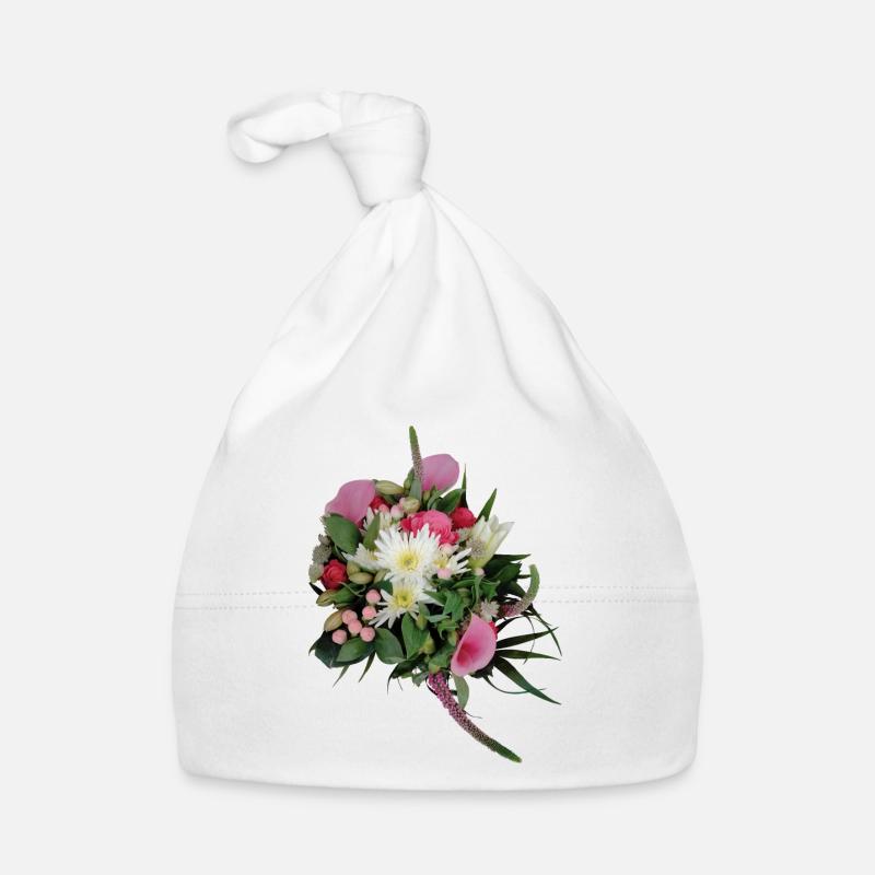 Blumenstrauß – Pastellträume Baby Bio-Mütze