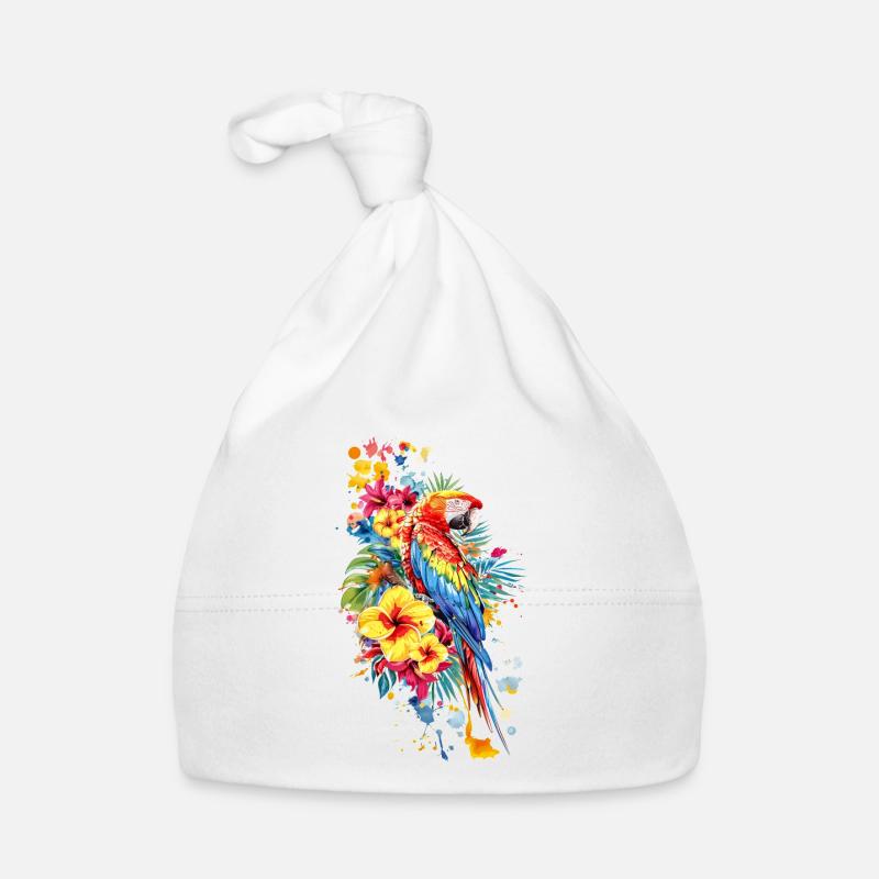 Parrot Design Organic Baby Cap