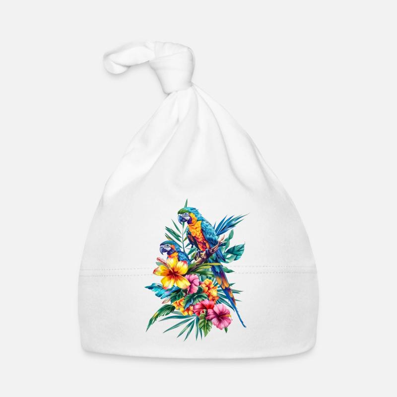 Conception de perroquet Bonnet bio Bébé