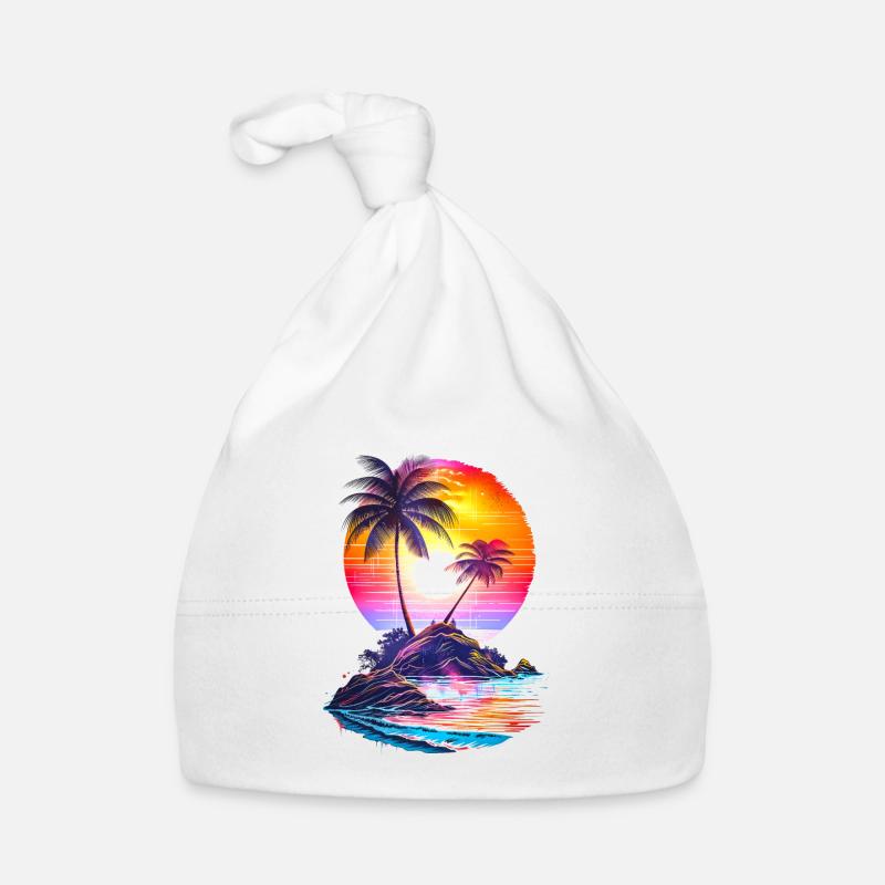 Île de vacances Bonnet bio Bébé