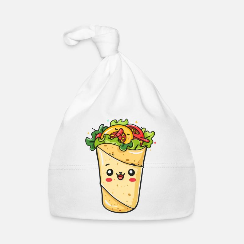 Süßes Burrito Comic Baby Bio-Mütze