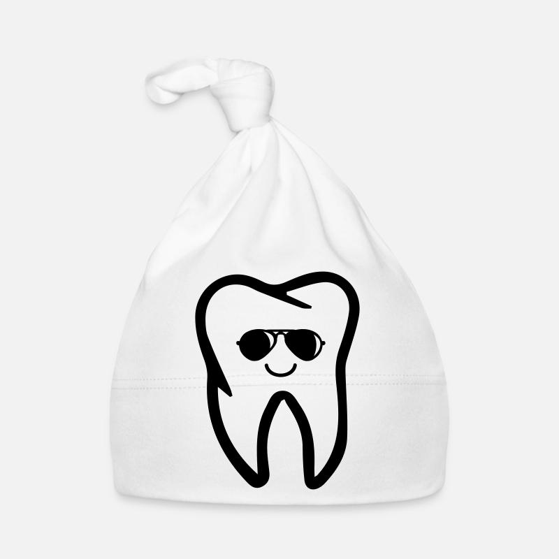Lunettes de soleil dentées - Bonnet bio Bébé - blanc