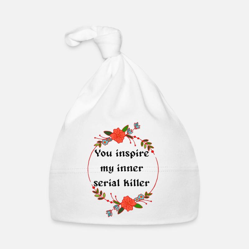 Serial killer - Baby Bio-Mütze - Weiß