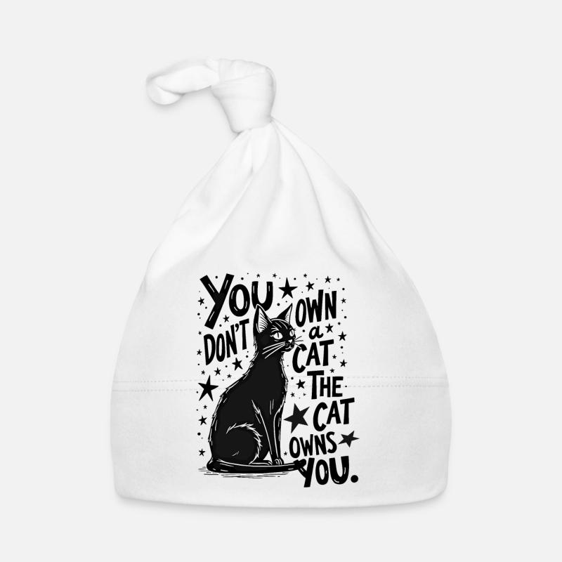 VOUS N’AVEZ PAS DE CHAT, C’EST LE CHAT QUI VOUS POSSÈDE Bonnet bio Bébé