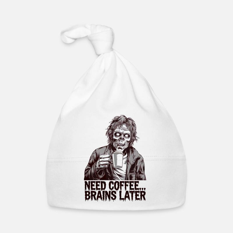 Zombie Coffee Run Organic Baby Cap