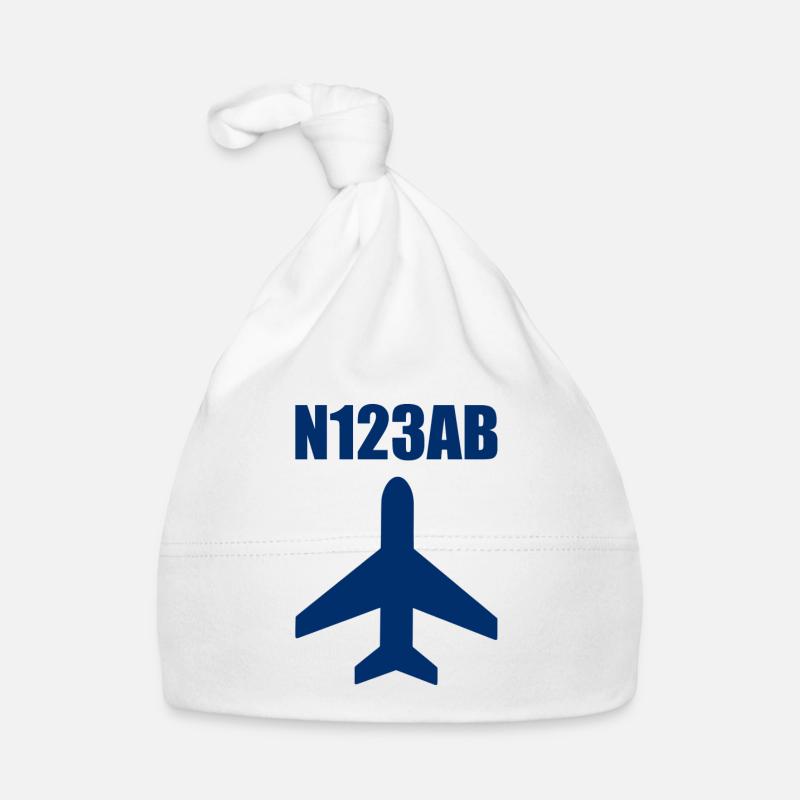Custom Aviation - Flugzeug - Luffahrt - Pilot Baby Bio-Mütze