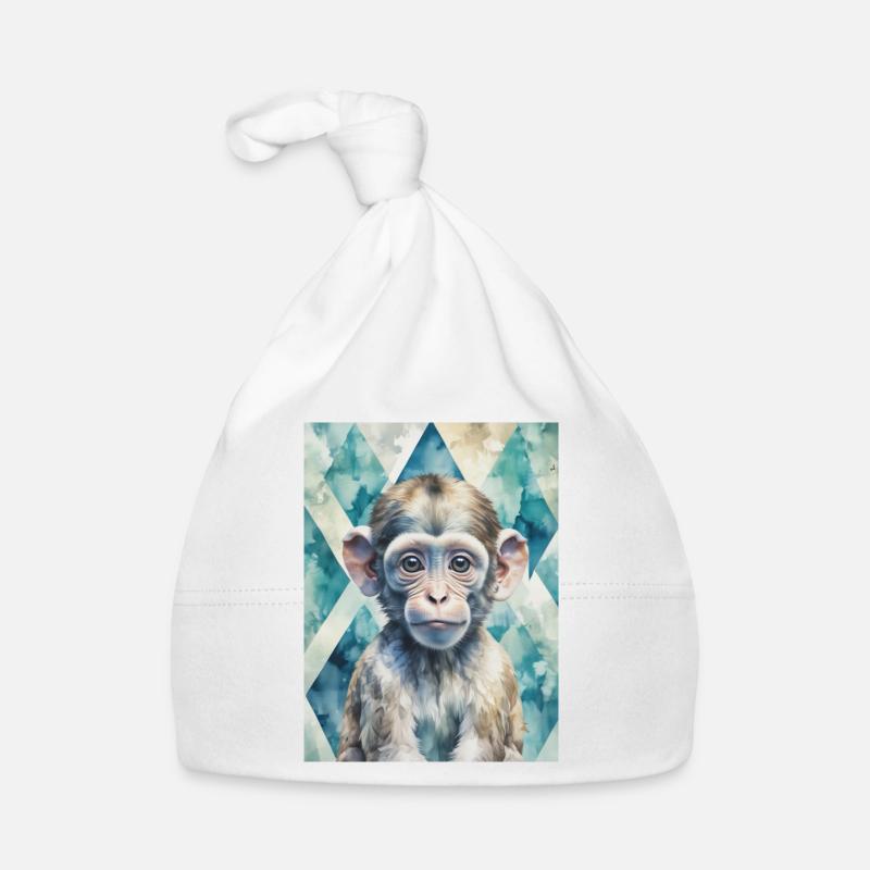 Curious Baby Monkey Baby Bio-Mütze