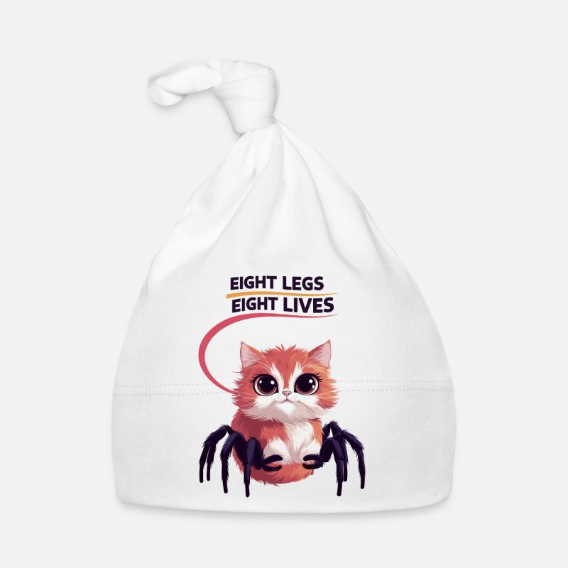 Chat araignées mignonnes Bonnet bio Bébé
